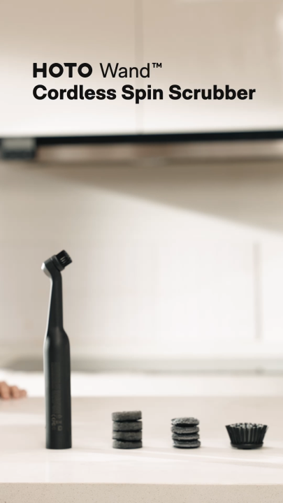 HOTO Wand premium cordless spin scrubber